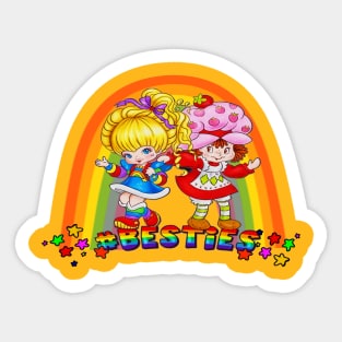 besties rainbow Sticker